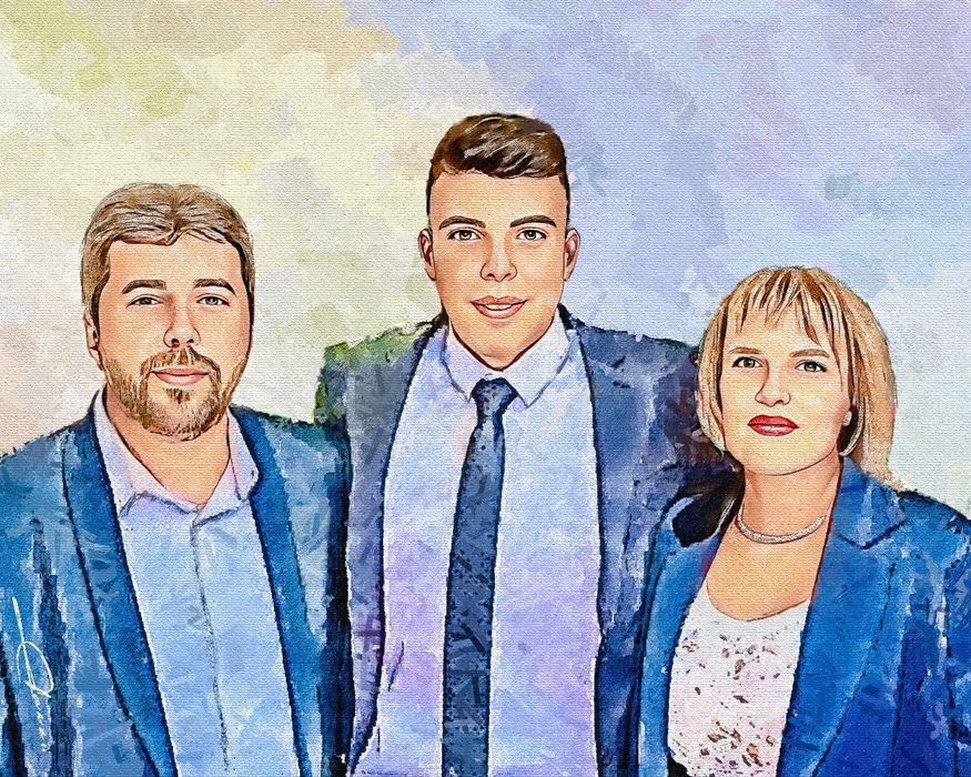 Портрети дигитално рисувани