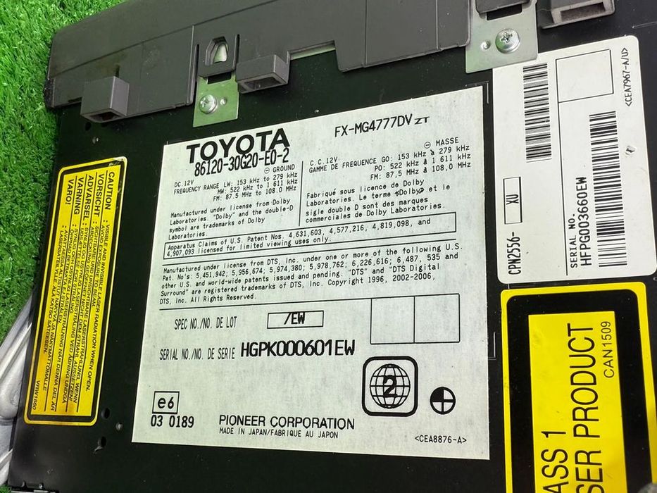 CONSOLA CENTRALA / DISPLAY NAVIGATIE / ECRAN CONTROL MEDIA / BUTOANE LEXUS GS 300 III 2009 3.0 BENZINA SEDAN COD OEM 86120-30G20-E0-2 HGPK000601EW 861