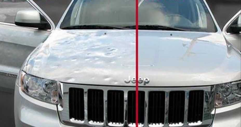 Премахване на следи от градушка  без пребоядисване ПДР .