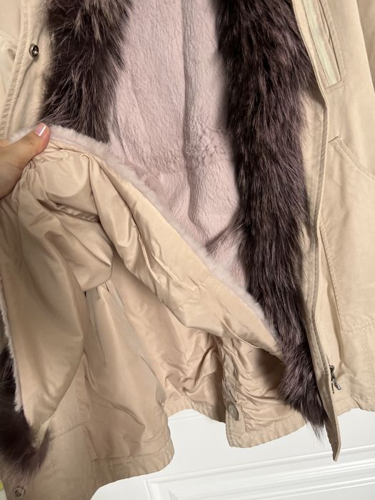 Парка с мехом чернобурки