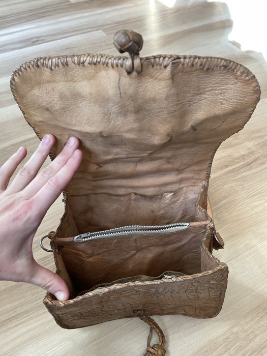 Чанта от естествена крокодилска кожа