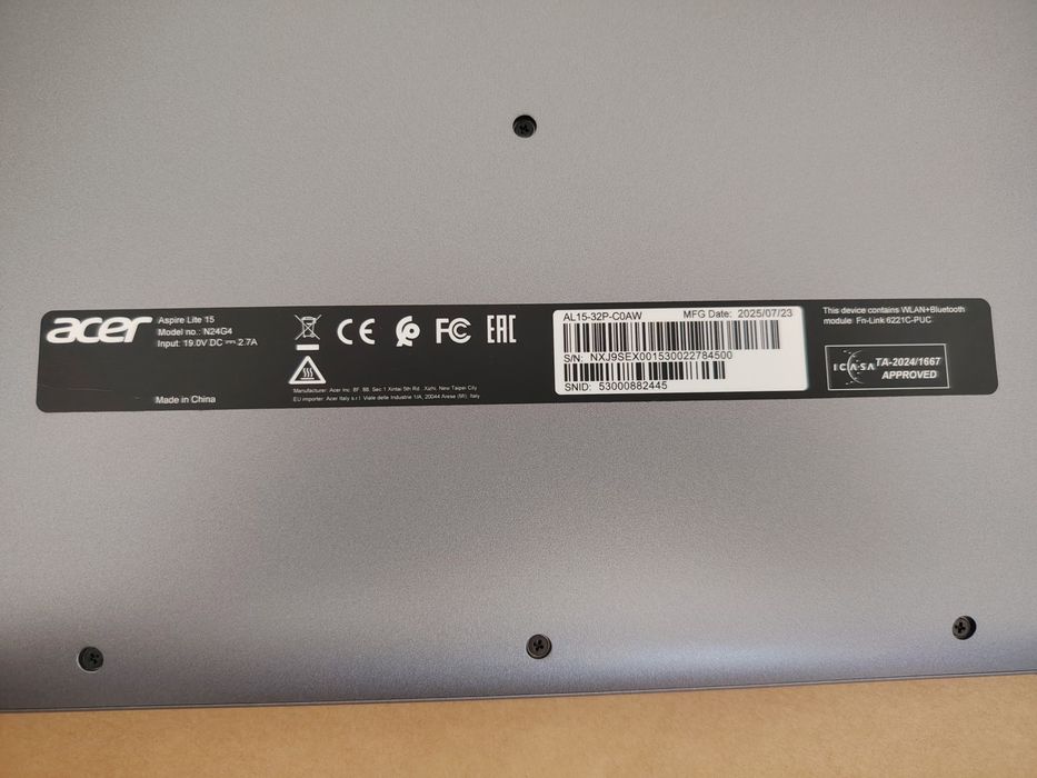 Laptop Acer Aspire Lite 15