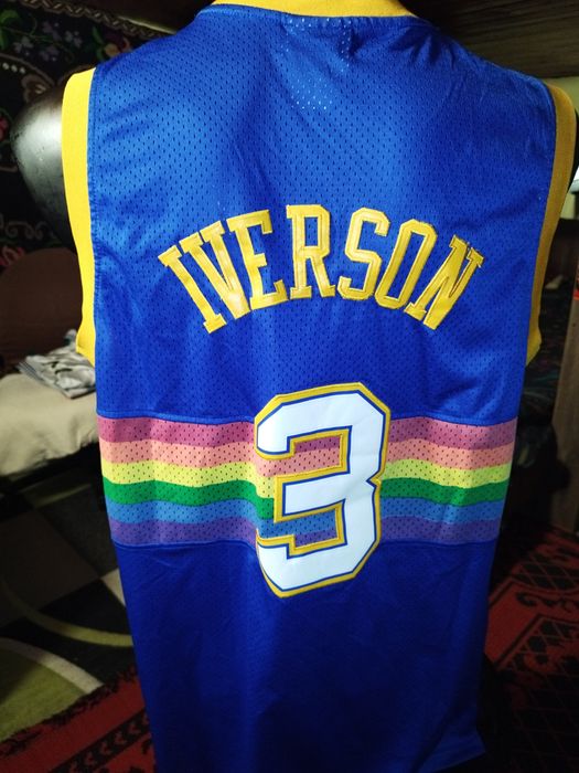 Maiou basketball USA NBA Denver Nuggets Iverson size XL