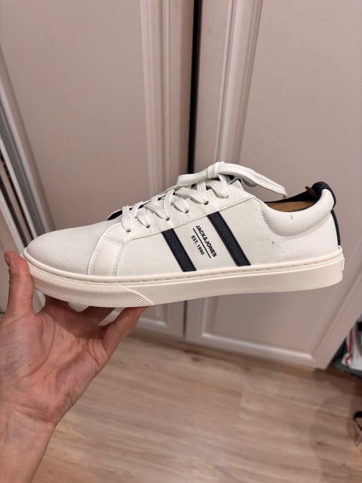 Белые мужские кеды Jack&Jones