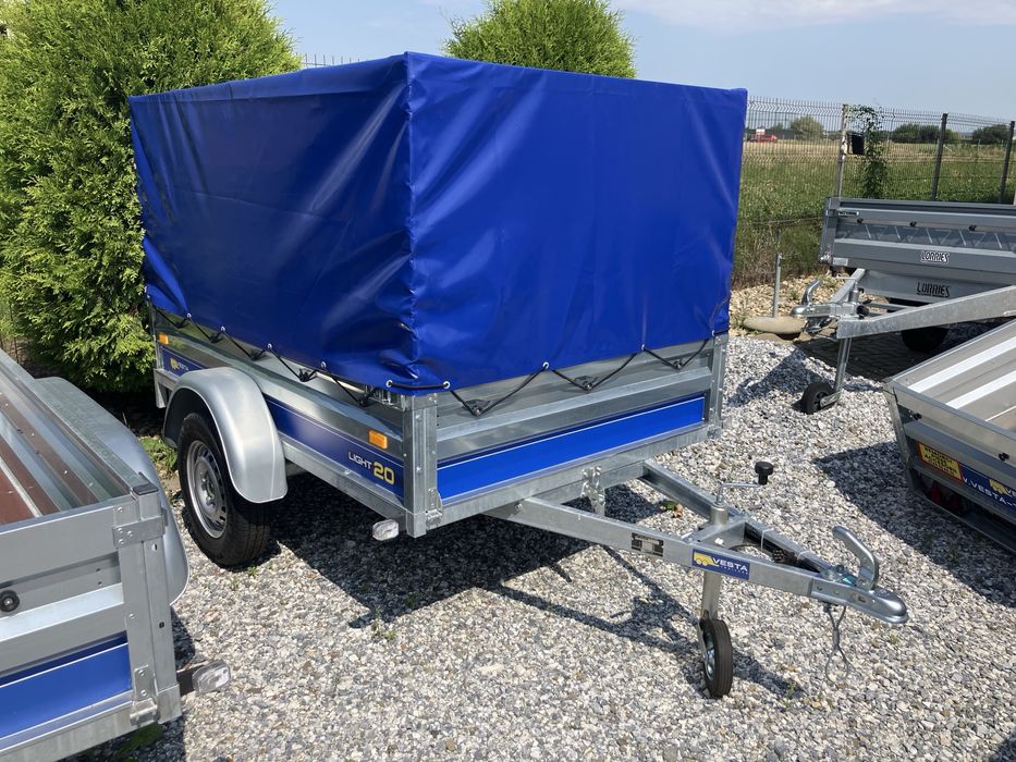 Remorca 750 kg VESTA 20 - 1 Ax , dimensiuni 200 x 130x 37cm