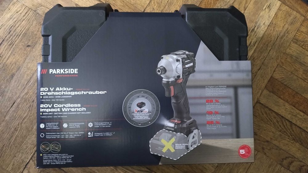 Masina de insurubat cu impact Parkside PDSSAP 20 Li D3