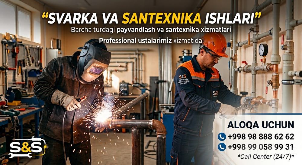 SVASHIK SANTEXNIK ishlari Samarqand buylab 24/7