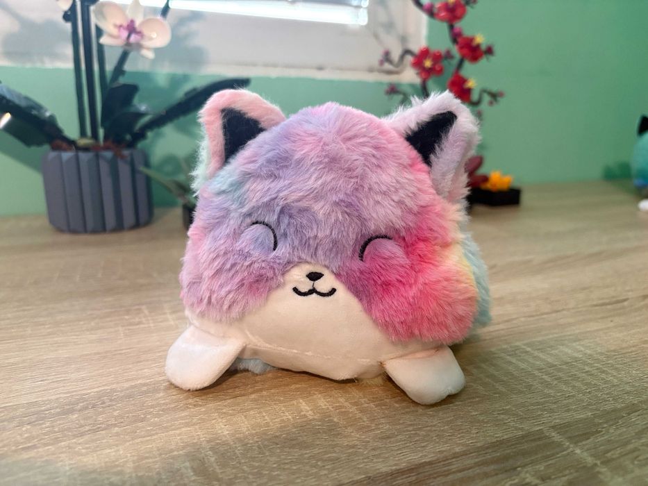 Плюшена играчка с 2 лица - октопод, лисица, еднорог