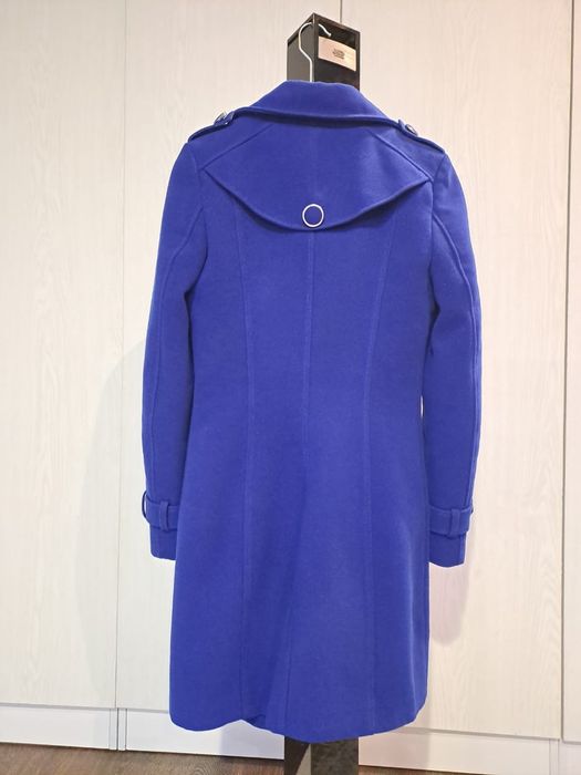 Пальто женское синее