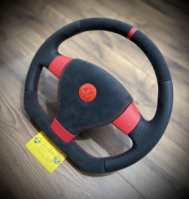 Volan piele Nappa Tesit VW Golf 5, Passat B6,Touran, Jetta,Tiguan