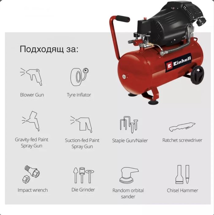 Компресор Einhell TC-AC 420/50/10 2200 W