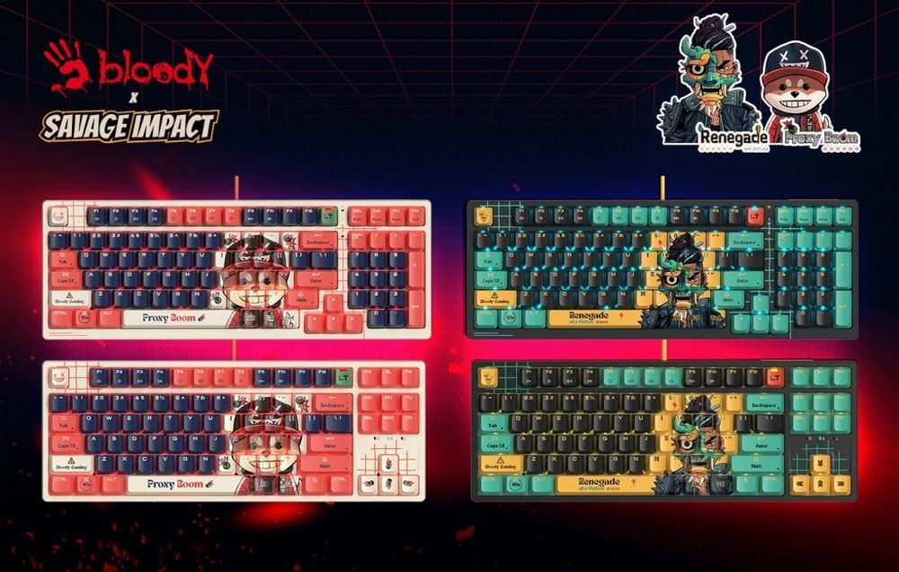 Bloody AT98 Renegade RGB Механическая Клавиатура Русская Раскладка