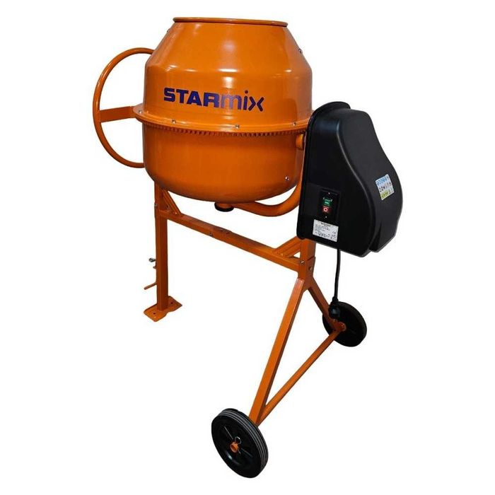 Betoniera CMH180L STARMIX, volum cuva 180 litri, putere motor 650W, bobinaj motor cupru, alimentare 230V, greutate 55kg