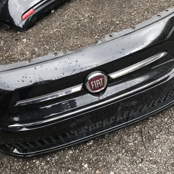 Предна броня за Фиат 500 Fiat 2009-2019 година черен металик