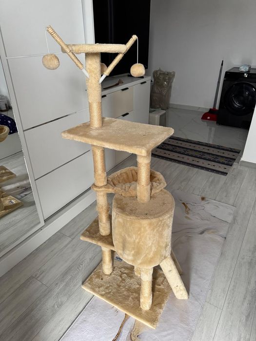 Stand de joacă pentru pisici, 175 cm, foarte bine întreținut