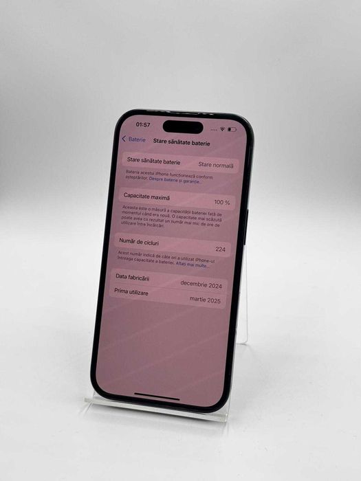 Iphone 16 / 128 GB 100% BAT / Factura / Garantie #50775