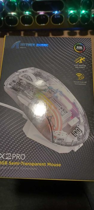 MOUSE Attack Shark X2 Pro Wireless Gaming RGB
