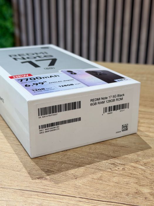 Redmi Note 17 5G 128gb Black/Nou/Garantie 24 luni @atsgsm.ro