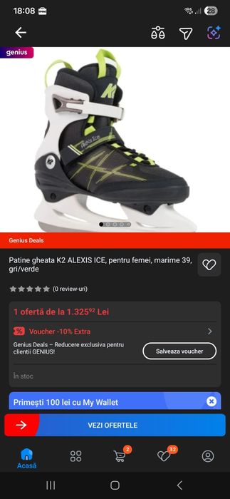 Patine Alexis Ice K2, 39.5