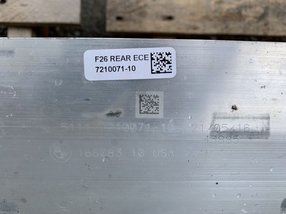Armătura / Intaritura bara spate BMW X3 F25, X4 F26 : 7210071