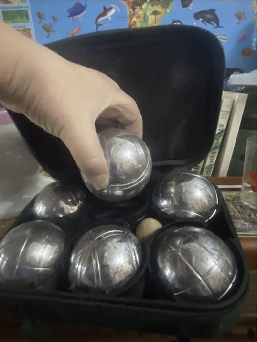 Игра/ Набор из 6 булей Petanque в футляре для переноски; сост. на фото