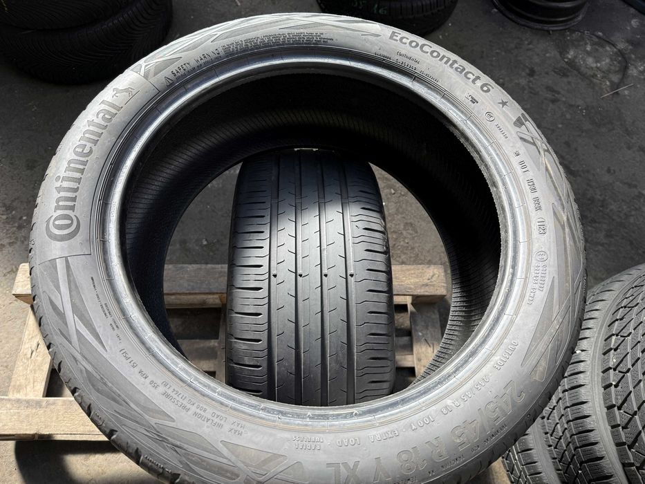 2x Anvelope Vara 245/45 r18 - Continental EcoContact 6 XL steluta BMW