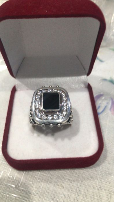 Кольцо мужское из серебра