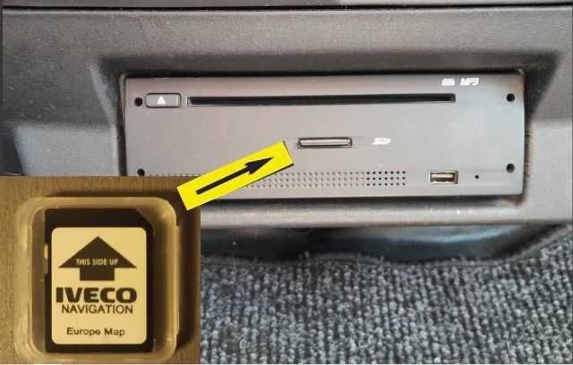 2025 Ново IVECO СД Карта Камион IVECONNECT Навигационна Sd Card