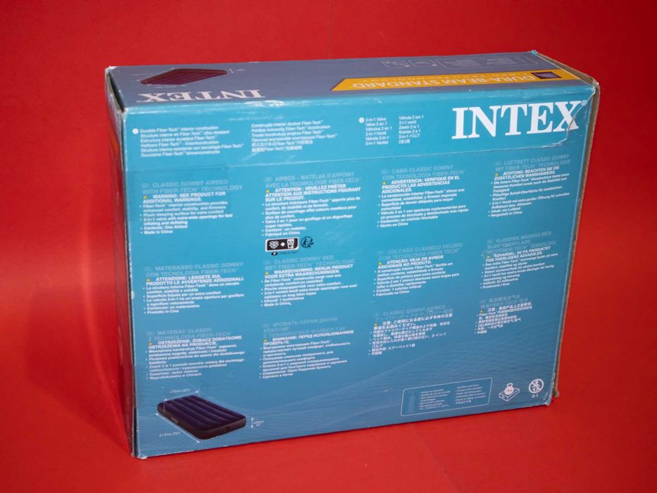 Intex Dura-Beam Standard Надуваем матрак чисто ново надуваемо легло за къмпинг и гости