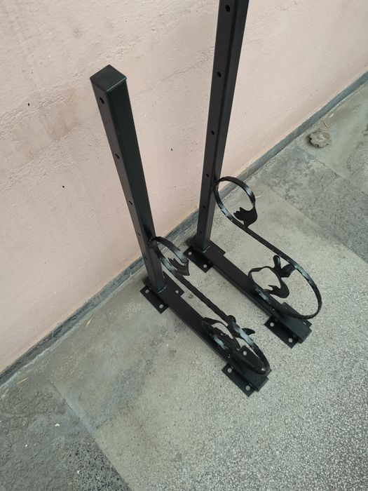 Метален стенен сушилник за дрехи – ръчна изработка, комплект 2 бр