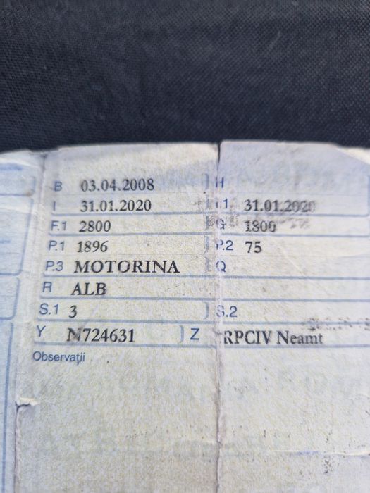 Vw Transporter 3 locuri 2008