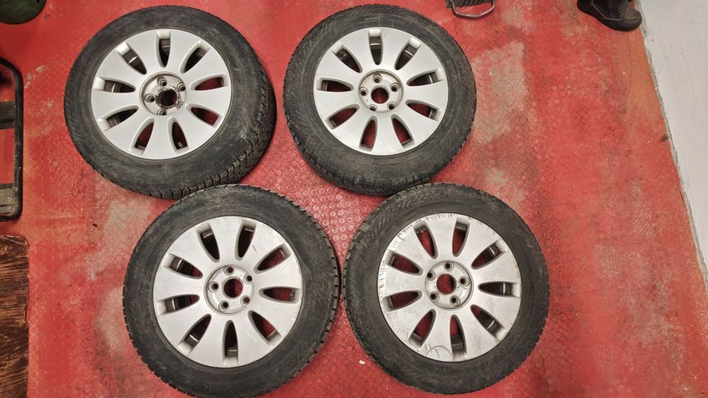 Оригинални джанти от Ауди/Audi 16" 5x112,57.1 плюс зимни гуми Гиславед/Gislaved 205/60/16 XL.