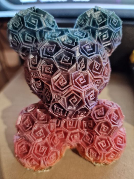 Мече от рози 3д принт Свети Валентин