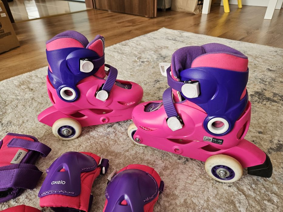 Set role copii + casca + protectii coate, palme si genunchi