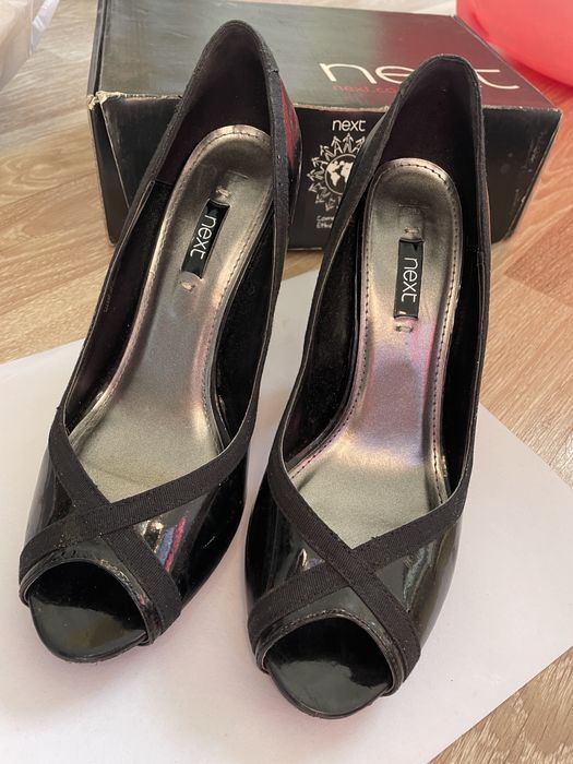 Черни лачени обувки Next