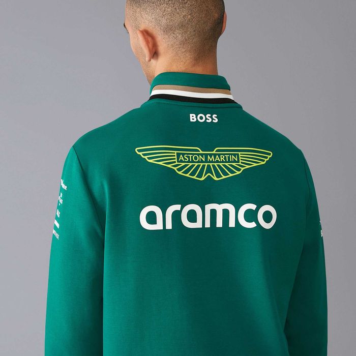 Aston Martin x Hugo Boss F1 Team - Оригинална мъжка блуза р-р 2XL