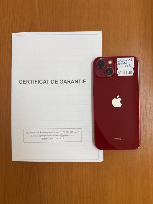 Iphone 13, 256gb, red, garantie