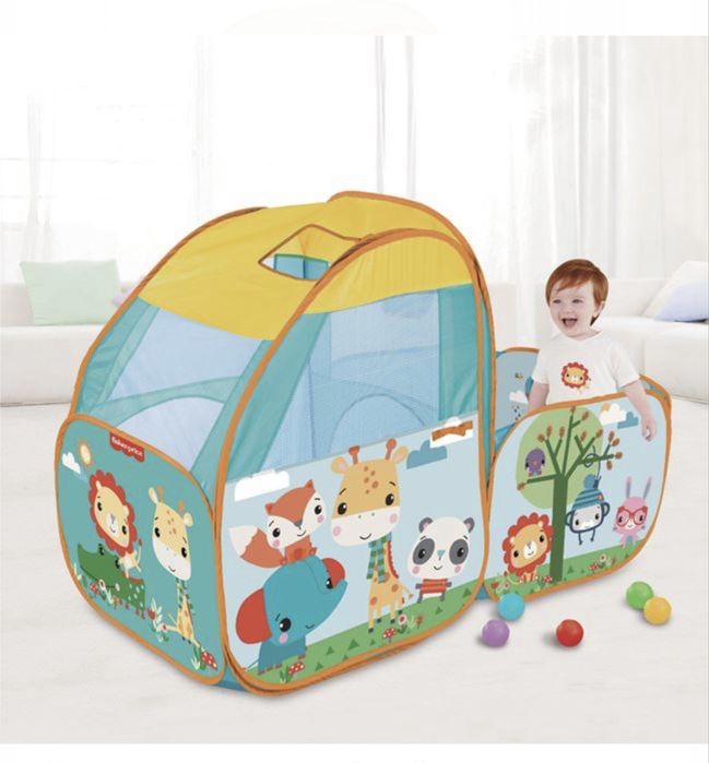 Палатка с тунел и топки Fisher price