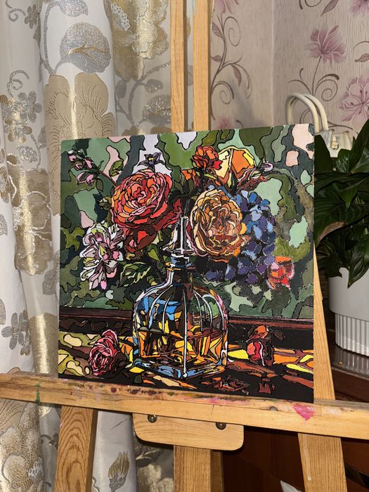 Картина акрилом на холсте