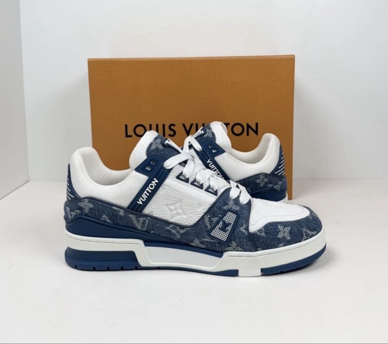 Adidasi Sneakers Louis Vuitton Trainer Navy Premium