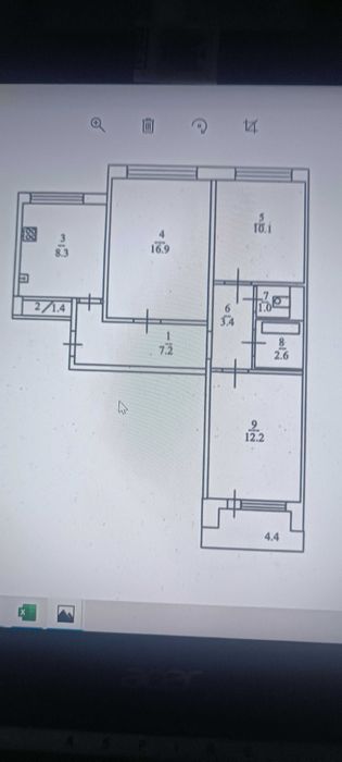 Часть офиса в аренду 17 м2