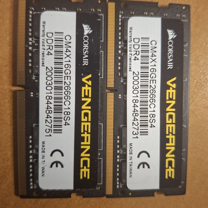 Memorie laptop  Corsair Venceance 32 gb (2x16gb)  ddr4, 2666, cl 19