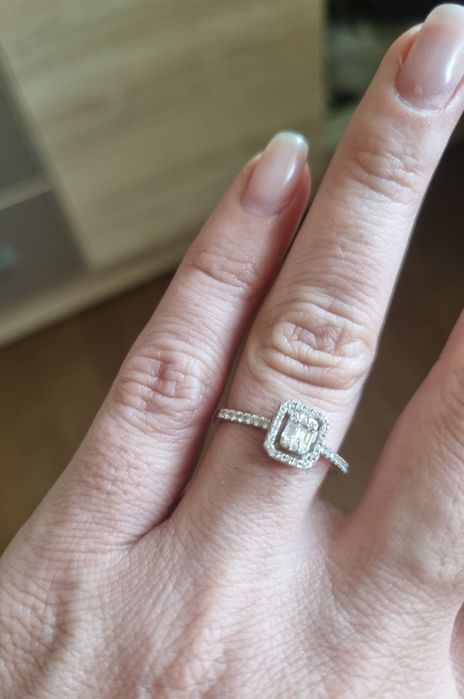 Inel aur 18k cu diamante naturale 0.28 ct