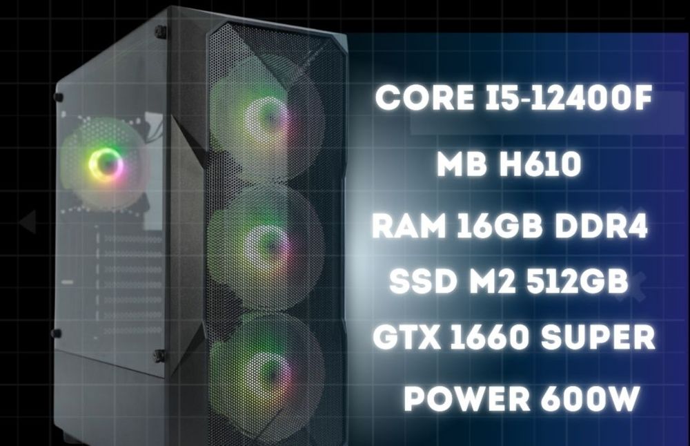 PC GTX 1660 super i512400f