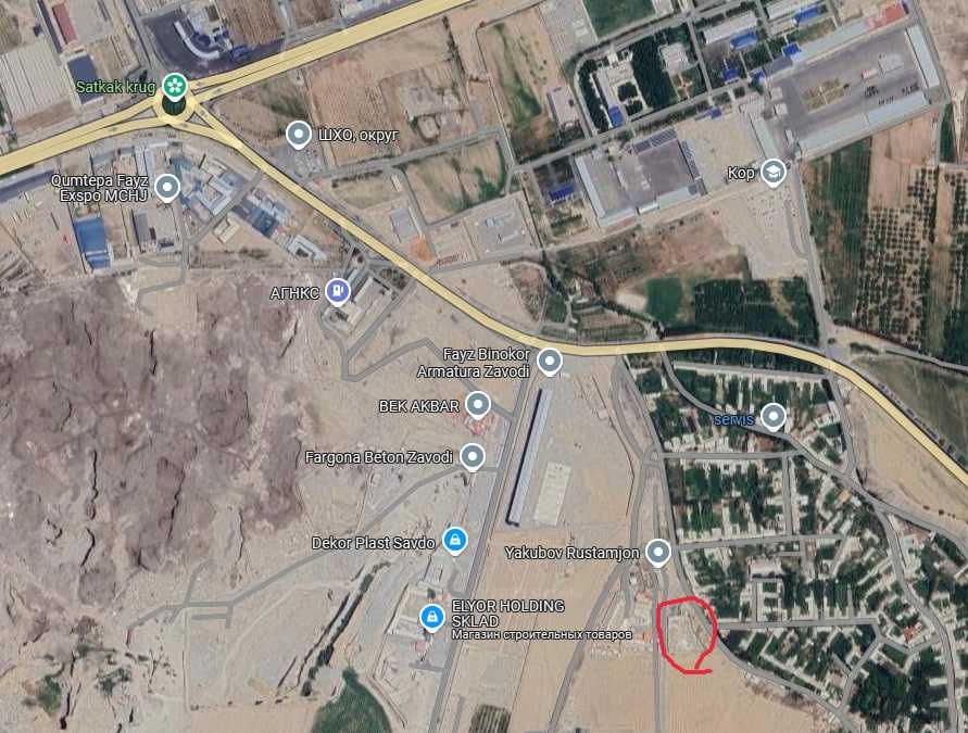 НОТУРАР ЖОЙ , СОТИЛАДИ! 40сотыхлик ,Котта Склад ва Ишлаб чикариш учун!