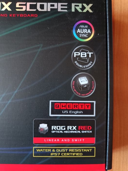 Tastatura ASUS ROG Strix Scope RX Red Noua