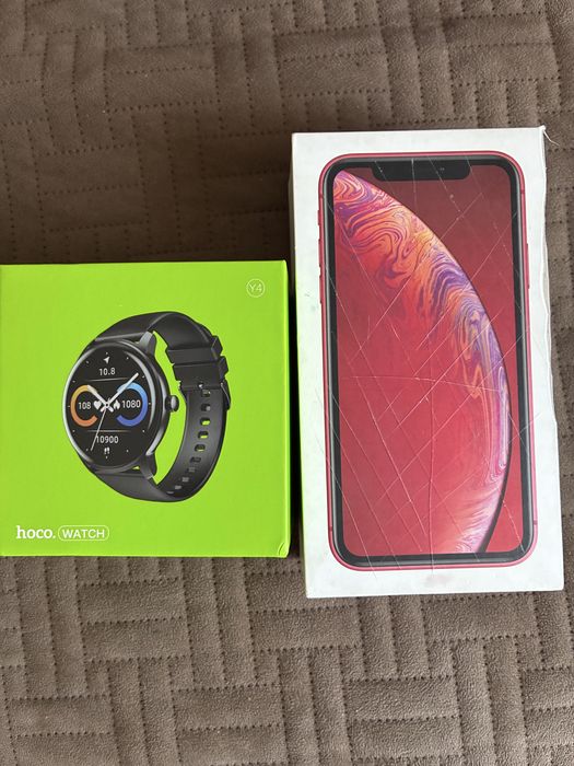 Продам Айфон XR + смарт часы Hoco Y4