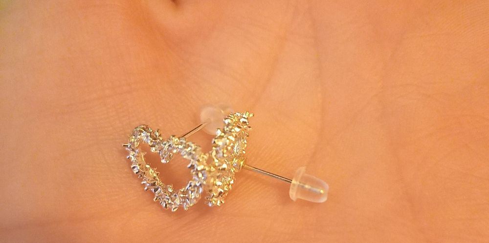 Cercei argintii eleganti