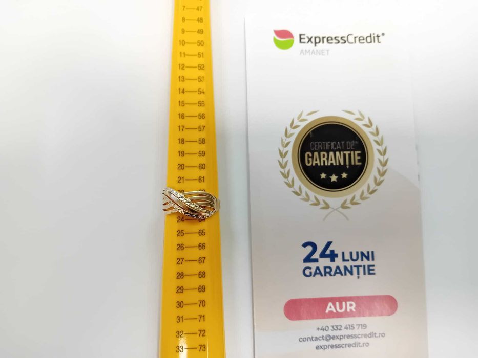 (Ag33) Inel Aur 14K/Garantie 2 ani