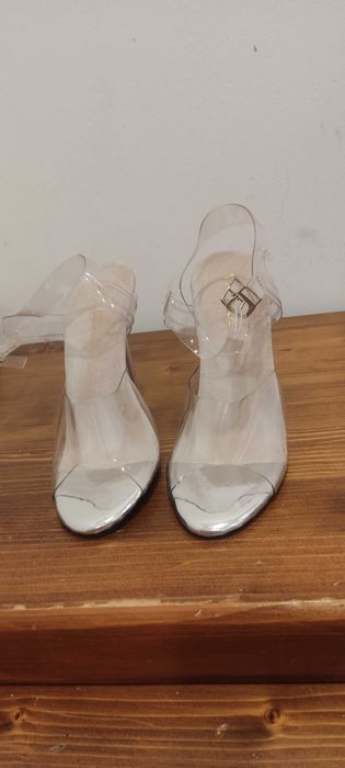 Прозрачни сандали на висок ток N°37